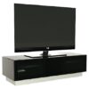 Crick LCD TV Stand Medium In Black With Glass Door