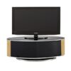 Lanza High Gloss TV Stand With Push Release Doors In Oak