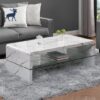 Momo High Gloss Coffee Table In Vida Marble Effect