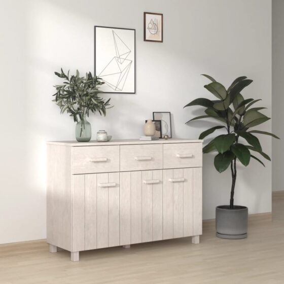 Hull Wooden Sideboard With 3 Doors 3 Drawers In White
