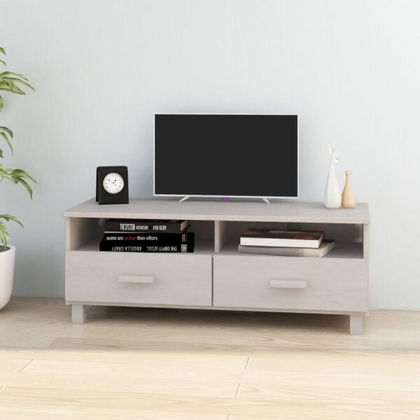 Hull Wooden TV Stand With 2 Drawers In White
