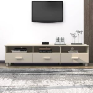 Hull Wooden TV Stand With 3 Drawers In Brown