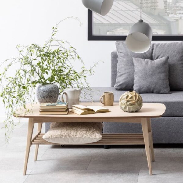 Warsaw Wooden Coffee Table With Undershelf In Oak