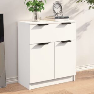 Aylesbury Wooden Sideboard With 2 Doors 1 Drawer In White