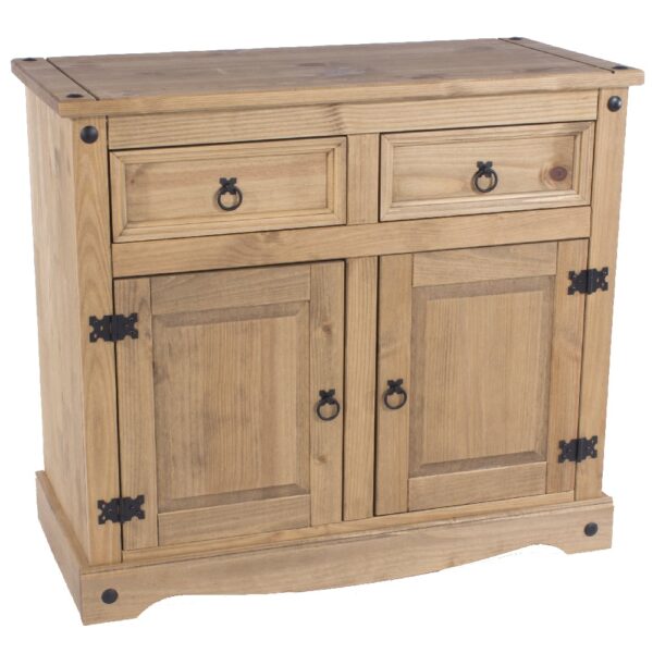 Consett Wooden Sideboard With 2 Doors 2 Drawers In Oak