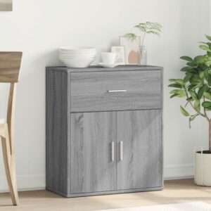 Exeter Wooden Sideboard With 2 Doors 1 Drawers In Grey Sonoma