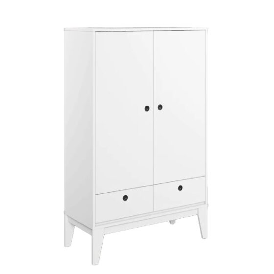 Fletcher Wooden Sideboard With 2 Doors 2 Drawers In White