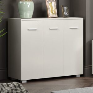 Lufkin High Gloss Sideboard With 3 Doors In White